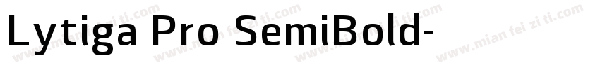 Lytiga Pro SemiBold字体转换
